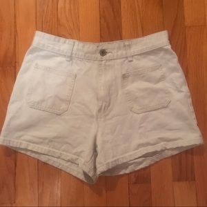 white picnic shorts